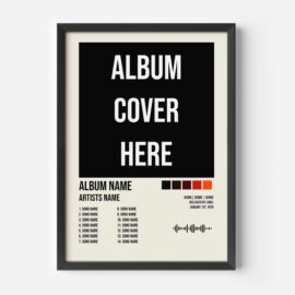 Custom Album Poster | Custom Album Print | Personalised Album Cover